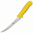 thumbnail image 1 of Winco KWP-60Y, 6-Inch Stal High Carbon Steel Flexible Curved Boning Knife, Polypropylene Handle, Yellow, NSF, 1 of 1