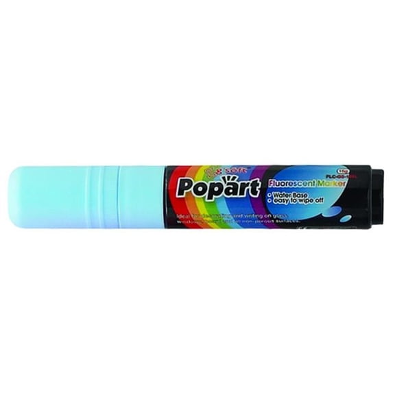Winco MBPM-B Chisel Tip Marker, Deluxe Plus - Neon Blue