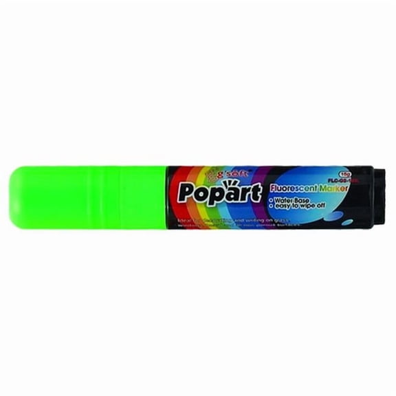 Winco MBPM-G Chisel Tip Marker, Deluxe Plus - Neon Green