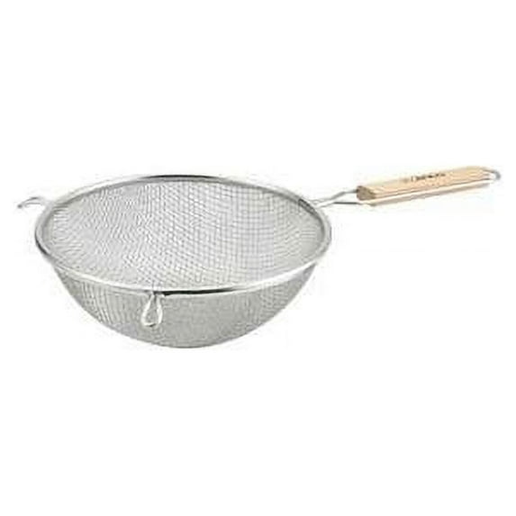 Winco MS3A-8D Strainer with Double Fine Mesh, 8-Inch Diameter Set of 12