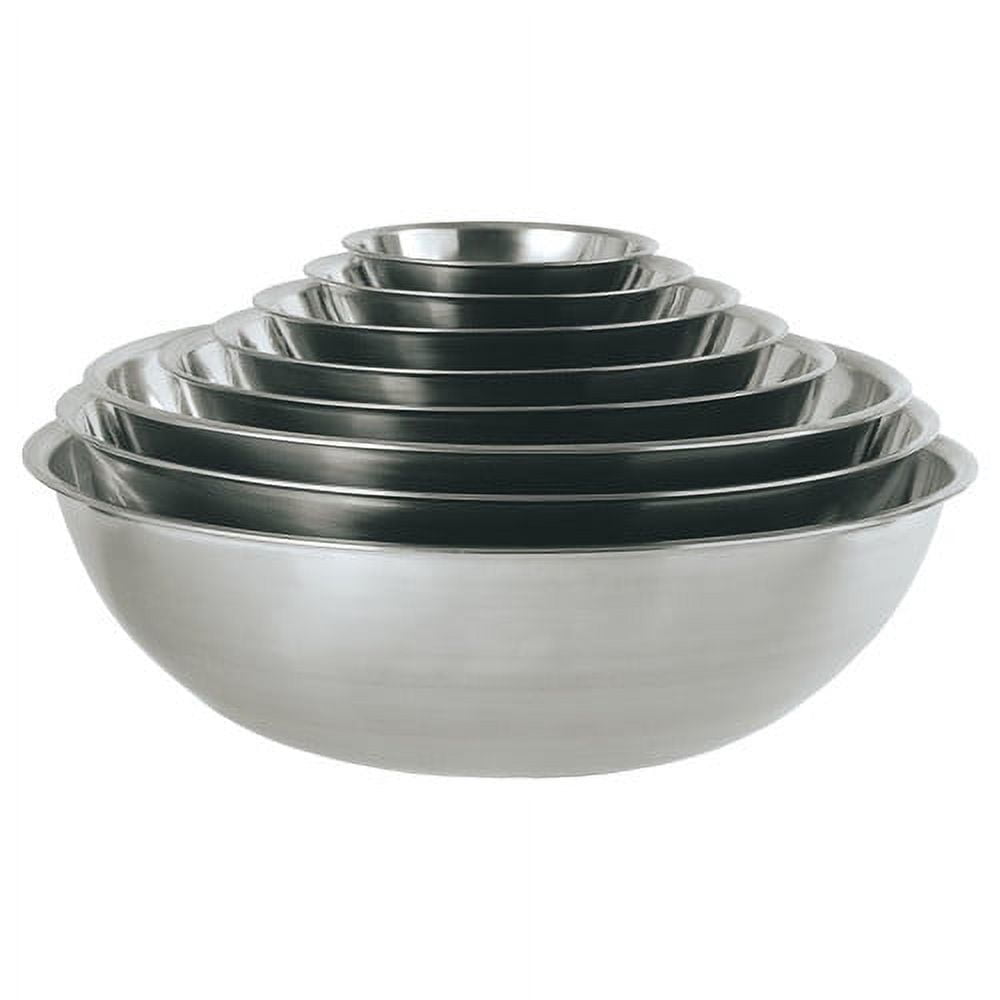 30 Quarts Extra Large Mixing Bowl Standard Weight Stainless Steel Round  Silver for sale online
