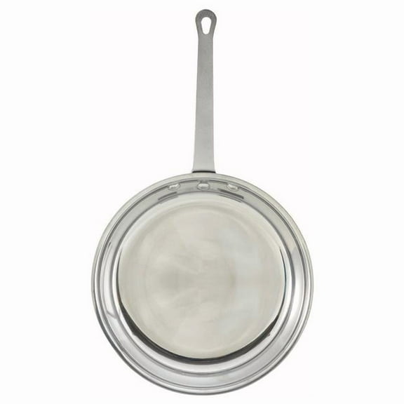 Winco AFP-12 Aluminum Fry Pan, Majestic, Mirror Finish - 12 in. Dia.