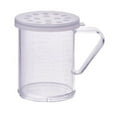 thumbnail image 1 of Winco PDG-10CXL, 10 Oz Plastic Dredge with Clear Snap-on Lid, Seasoning Sugar Spice Pepper Shaker with Extra Large Holes, 1 of 2