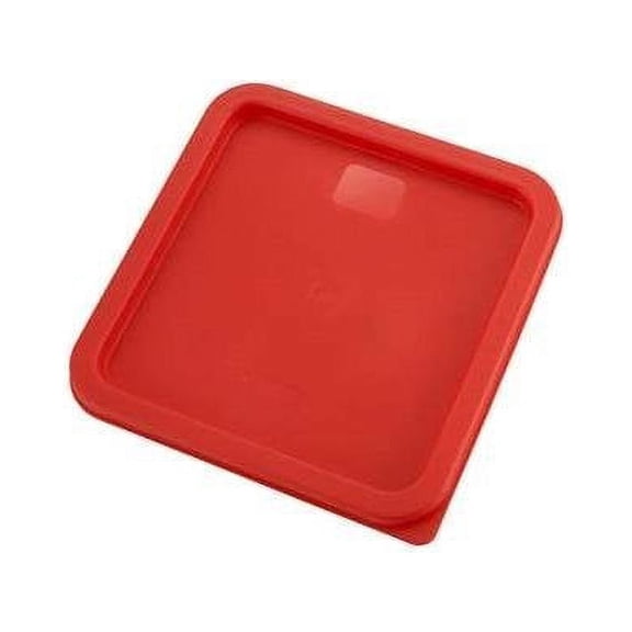 Winco PE Square Cover, Fits 6 and 8-Quart, Red