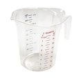 Winco PMCP200 Measuring Cup, Polycarbonate, 2Quart, Clear
