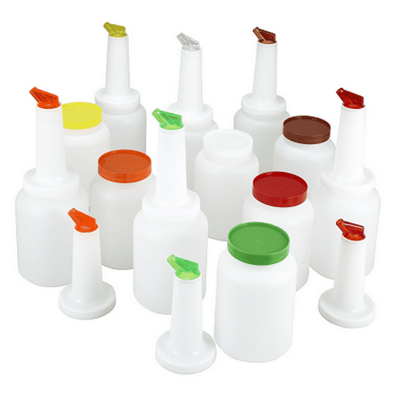 Winco PPB-1MX 1Qt Pourer Bottle Set 12-1 Each
