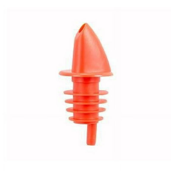 Winco PPR-2R Pourer, Free Flow, Plastic, Red - Standard Liquor Pourers-PPR-2R