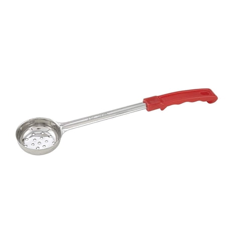 Winco Perforated Portion Spoon, 2 Oz, Red