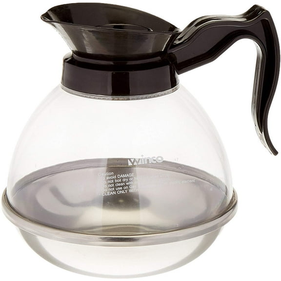 Winco Plastic Coffee Decanter, Stainless Steel, 64-Ounce