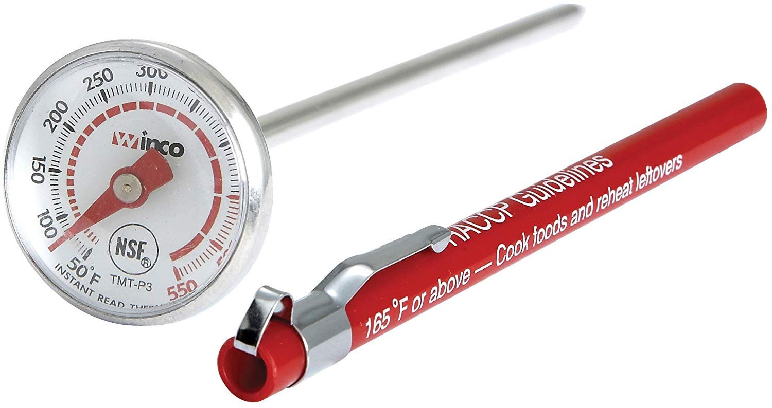 Winco TMT-P2 Pocket Test Thermometer Temperature Range -40 Degrees to 180  Degrees F