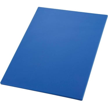 Winco Polyethylene Cutting Board, 1/2"H x 12"W x 18"D, Blue