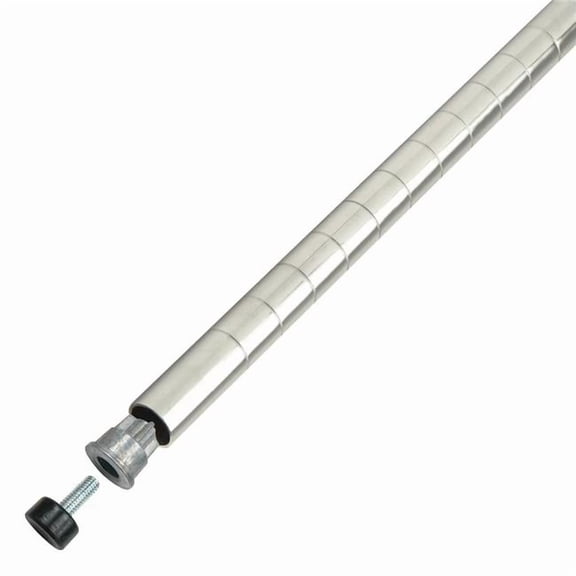Winco VC-63P Wire Shelf Post, Chrome-Plated - 63 in.