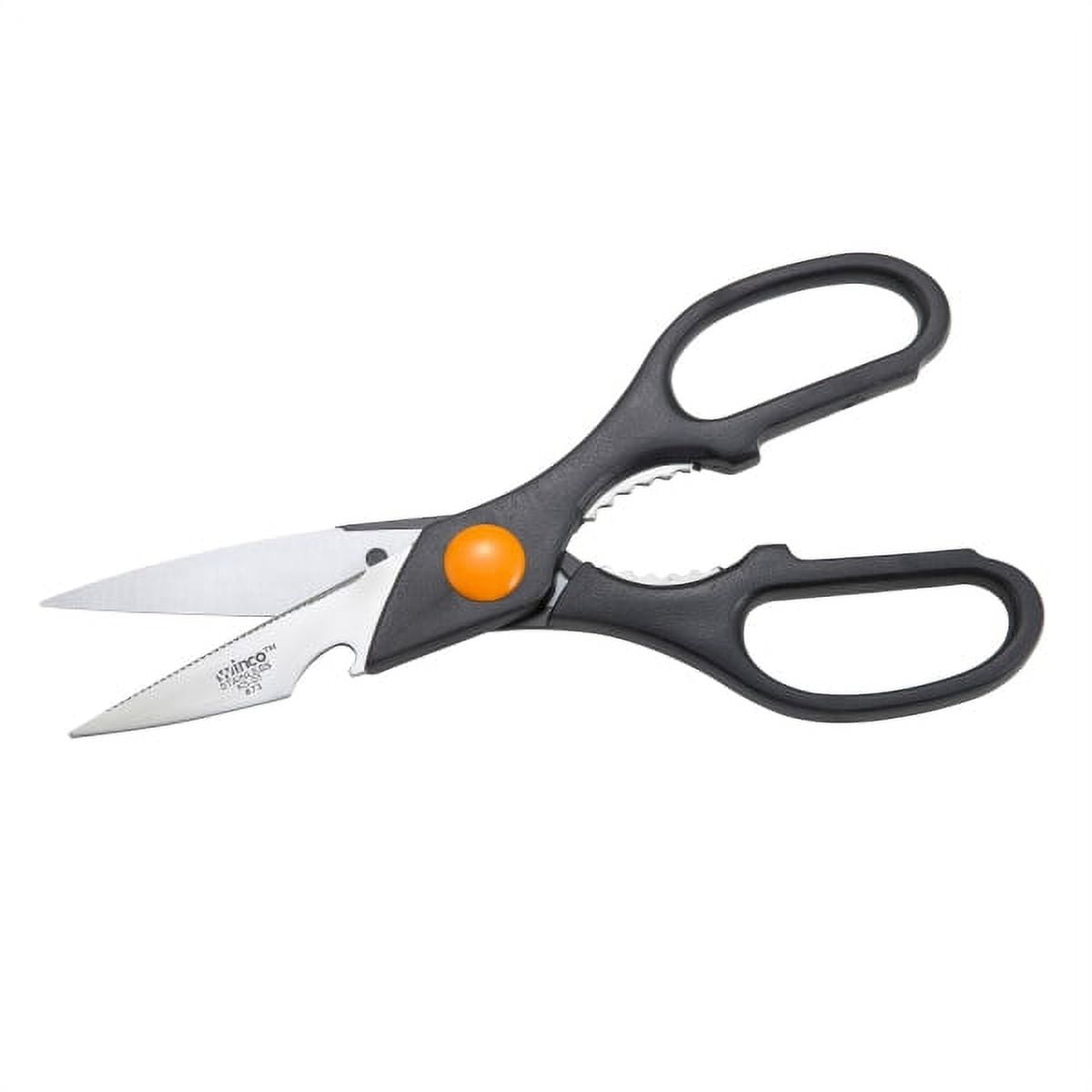 Multifunctional Black Stainless Steel Kitchen Shears, 11"