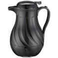 thumbnail image 1 of Winco Push Button Insulated Beverage Server with Swirl Design, 42-Ounce, Black - Set of 3, 1 of 1