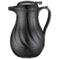 thumbnail image 1 of Winco Push Button Insulated Beverage Server with Swirl Design, 42-Ounce, Black, 1 of 2