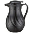 thumbnail image 1 of Winco Push Button Insulated Beverage Server with Swirl Design, 64-Ounce, Black, Set of 6, 1 of 1