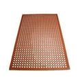 thumbnail image 1 of Winco RBM-35R, 36x60x0.5-Inch Grease-Resistant Anti-Fatigue Beveled Rubber Floor Mat, Red, 1 of 1