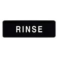 thumbnail image 1 of Winco Rinse Sign, 9" x 3", Black/White, 1 of 1
