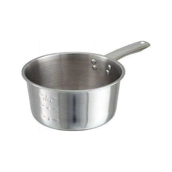 Winco SAP-2, 2-Quart Stainless Steel Sauce Pan, Commercial Grade Stewpan, Saucepan with Metal Handle