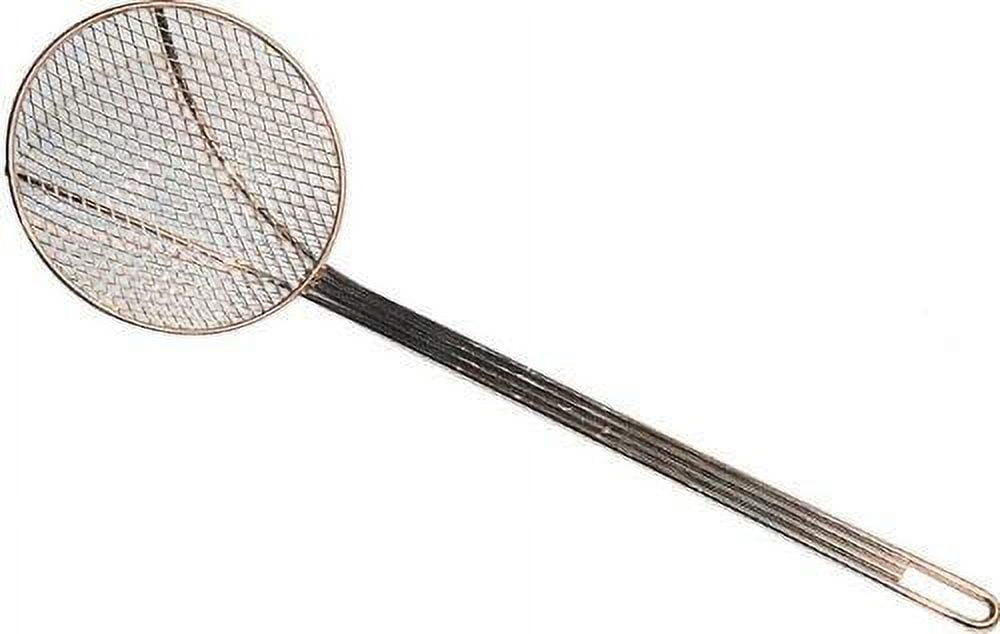 12-Inch Silver Stainless Steel Round Wire Skimmer