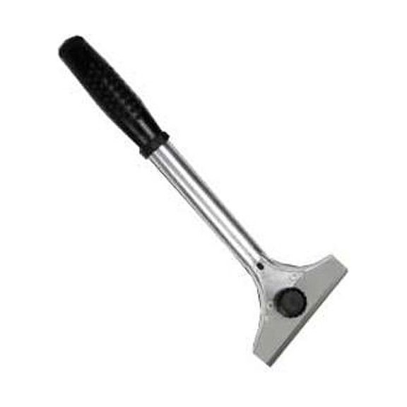 Winco SCRP-12 12 Grill Scraper with 4-Inch Blade and Rubber Handle, Medium, Stainless Steel
