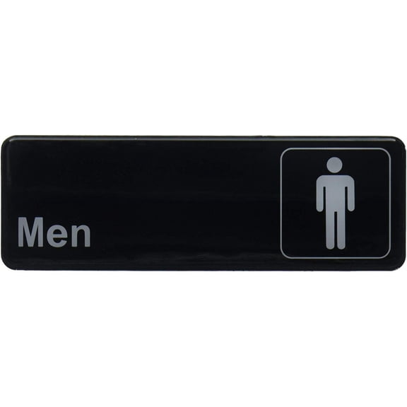 Winco SGN-311 Black Information Sign With Symbol