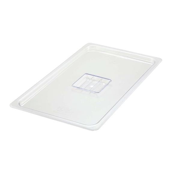 Winco SP7100S Polycarbonate Food Pan Cover for SP7102-7104-7106-7108, Solid - Full Size