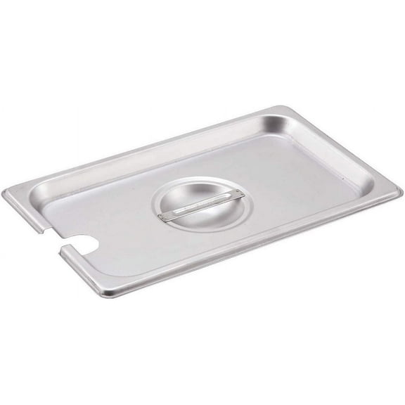 Winco SPCQ, Quarter-Size Slotted Stainless Steel Steam Table Pan Cover, NSF