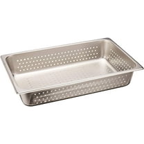 Winco SPFP4 SS Perforated Pan Full Size - 4" Deep