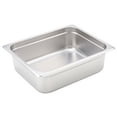 thumbnail image 1 of Winco SPJP-204 Anti-Jam Steam Pan Half Size 4 Inch Stainless Steel 1-1 Each, 1 of 3