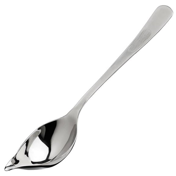 Winco SPS-TS8 8 in. Drizzling Plating Spoon with Tapered Spout