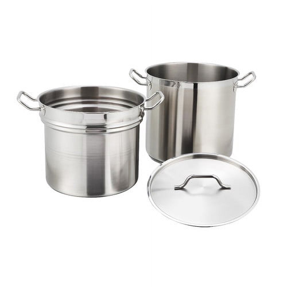 Winco SSDB12 12 Qt. Master Cook Double Boiler W/ Cover, Stainless