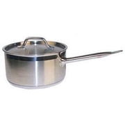 Winco SSSP-7, 7.5-Quart Stainless Steel Sauce Pan With Cover Helper Handle, Classic SaucePot with Lid