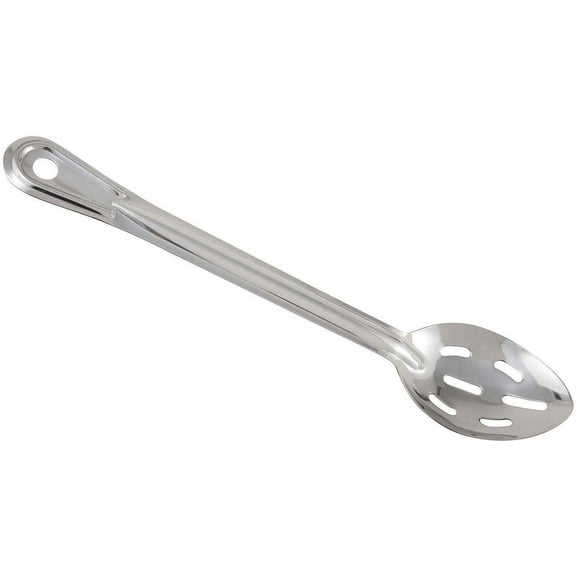 Winco Slotted Stainless Steel Basting Spoon, 15-Inch