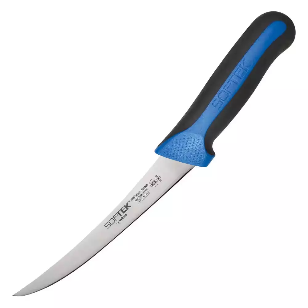Softek 3 In1 Winco Softek Full Tang Boning Knife Fully forged Handheld Sharpeners 6 ...