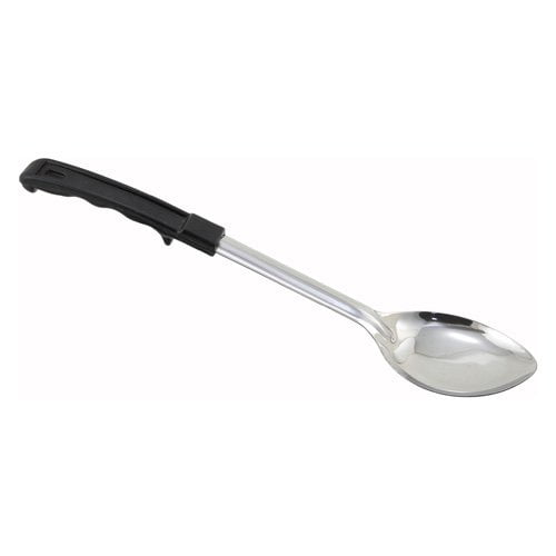 winco solid basting spoon with stop hook and bakelite handle, 13-inch