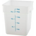 thumbnail image 1 of Winco Square Storage Container, 18-Quart, White, 1 of 1