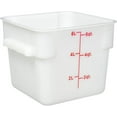 thumbnail image 1 of Winco Square Storage Container, 6-Quart, White, 1 of 2