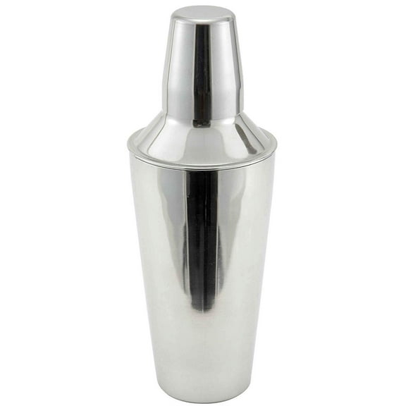 Winco Stainless Steel 3-Piece Bar Shaker Set, 28-Ounce