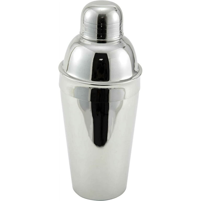 Winco Stainless Steel 3-Piece Cocktail Shaker Set, 16-Ounce 