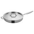 thumbnail image 1 of Winco TGET-7, 7-Quart Tri-Ply Stainless Steel Saute Pan w/Lid, Helper Handle, NSF, 1 of 1