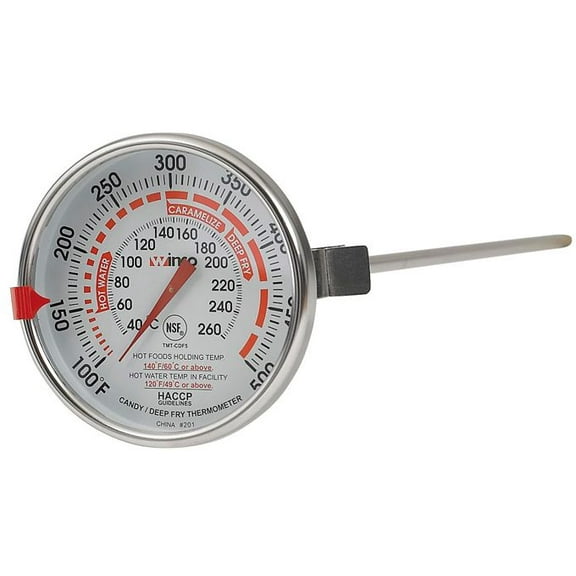 Winco TMT-CDF5, 3-Inch Dial Candy Deep Fry Thermometer, NSF