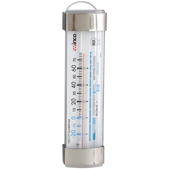 Winco TMT-RF4, 4.75-Inch Freezer Refrigerator Thermometer, NSF