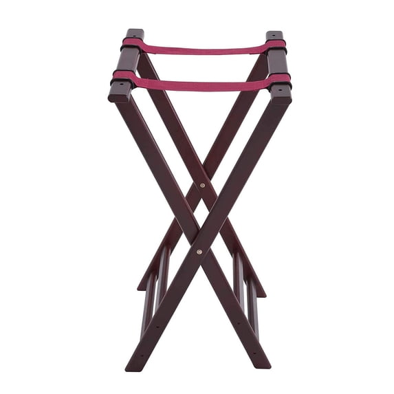Winco TR-34W, 32-Inch Wood Tray Stand, Mahogany