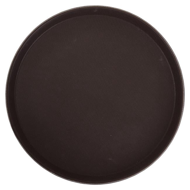 Winco TRH-11 Easy-Hold 11 in. Round Rubber-Lined Plastic Tray - Walmart.com