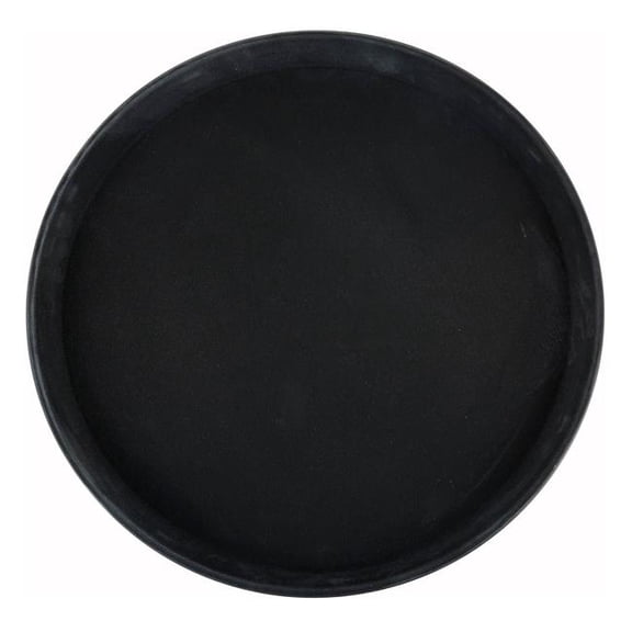 Winco TRH-11K, 11-Inch Round Tray, Black
