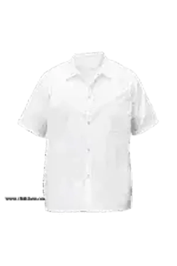 UNF-1WXL, White Chef Shirt, Polycotton Chef Cook Jacket, Unisex Chef Uniform Apparel with Short Sleeves (XL)