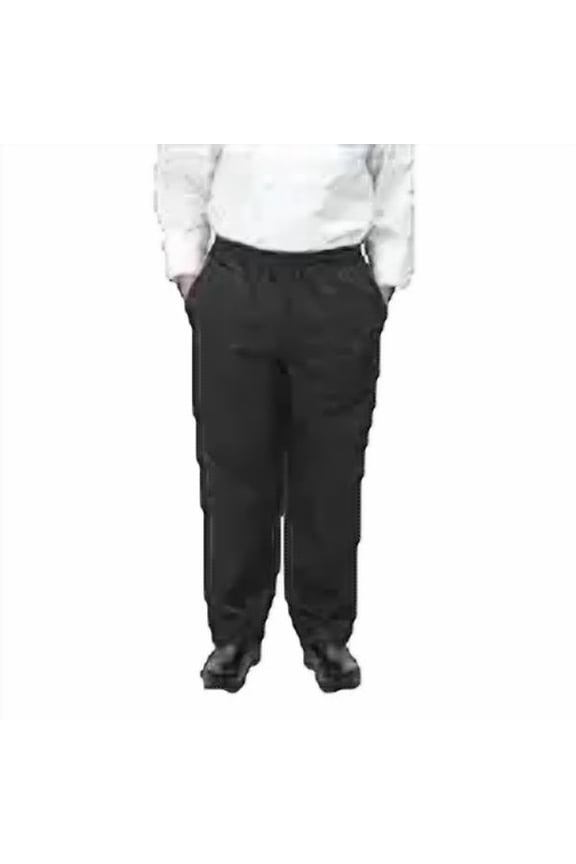 UNF-2KXXL, White Chef Pants, Polycotton Chef Button Cook Trousers, Unisex Chef Uniform Apparel, Cargo Baggy Pants (XXL)