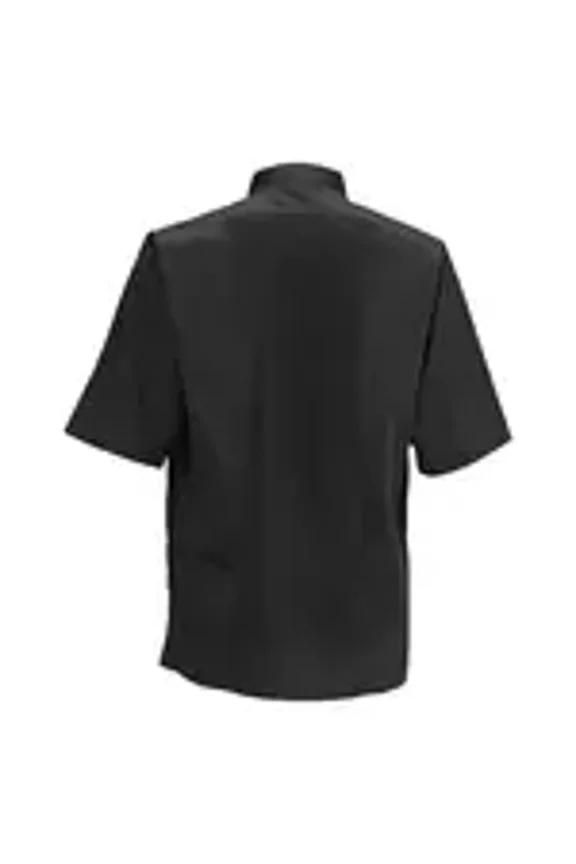 UNF-9WL, Unisex Large White Poly-Cotton Blend Short Sleeved Ventilated Chef Shirt, Commecial Kitchen Uniform Chef Shirt