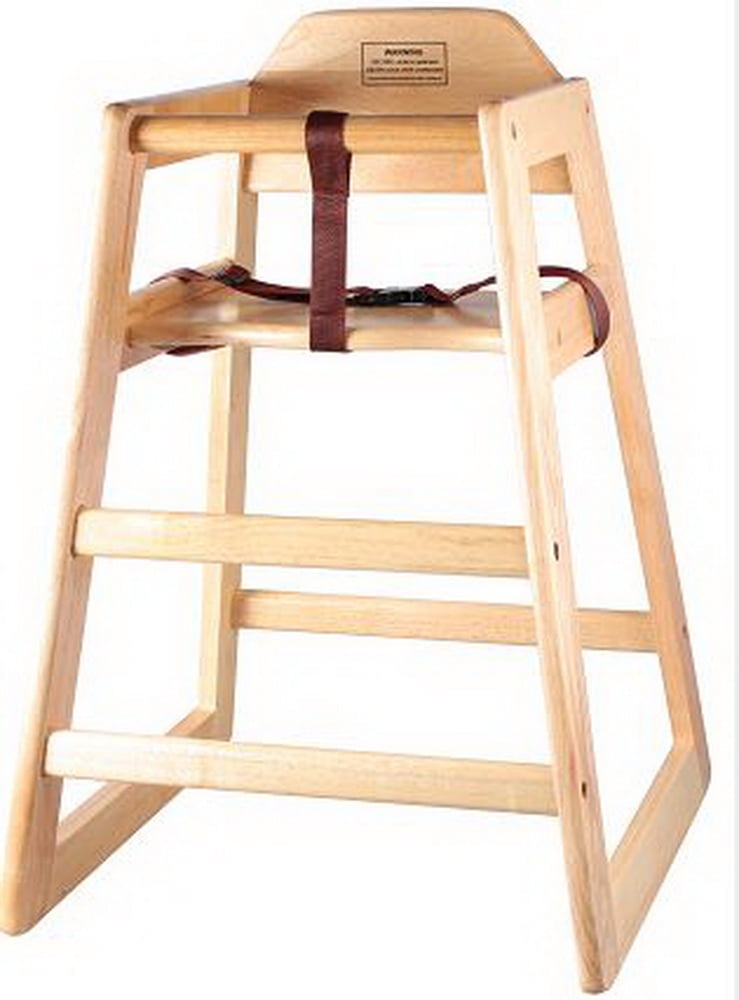 Winco Unassembled Wooden High Chair, Natural